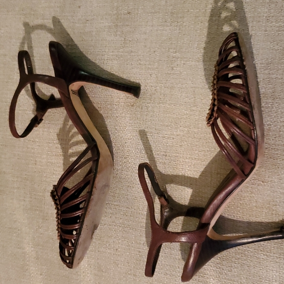 Woman's brown heels size 8.5 - Picture 3 of 4